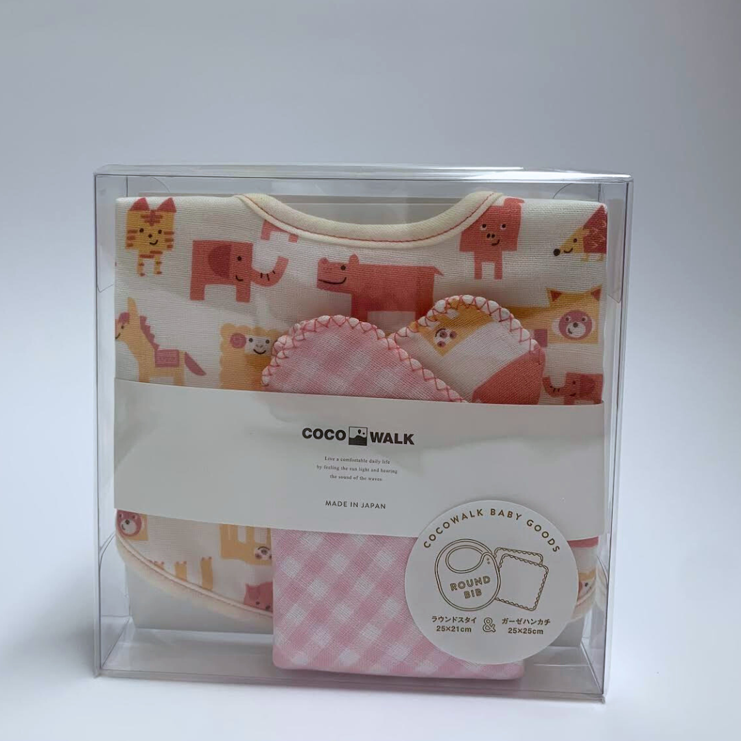 Cocowalk Mini-Geschenkset (rundes Lätzchen und Taschentuch)