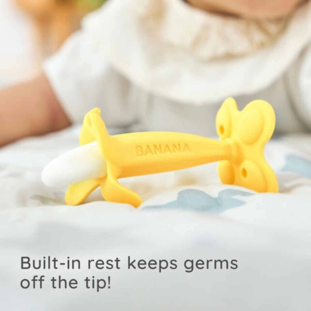 Edisonmama My First Silicon Baby Toothbrush Banana